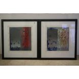 Trevor Jones, Australian (born 1945) signed limited edition framed and glazed abstract prints,