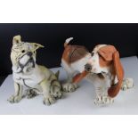 Two Country Artists ' a Breed Apart ' Dogs including Gorgeous Bulldog 1866 and Wellington 03178 42cm