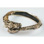 Unusual hinged dragon shaped bangle