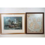 Terence Cuneo, Large Signed Print titled ' Preparing for Departure ' published in 1978 by Felix