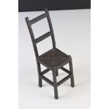 Miniature metal chair