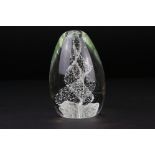 Victorian style Clear Glass Dump Paperweight, 12cm high