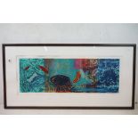 Contemporary Limited Edition Coloured Lithographic Print titled ' Echo I ', no. 47/300, signed in