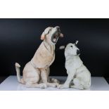 Two Country Artists ' a Breed Apart ' Dogs including Snout 03452 and Biscuit 03451 33cm high