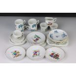 Early 20th century W T Copeland 10 items of Childs Tea Set decorated with animals together with 9