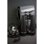 Two pairs of Celestron binoculars 15x70 & 25x100 examples.