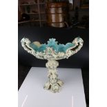 Antique Wilhelm Schiller & Son table centrepiece, handles in the form of griffins / dragons, approx.