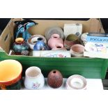 Collection of approximately 21 items of Poole Pottery including Preserve Jars, Dolphin, Vases,