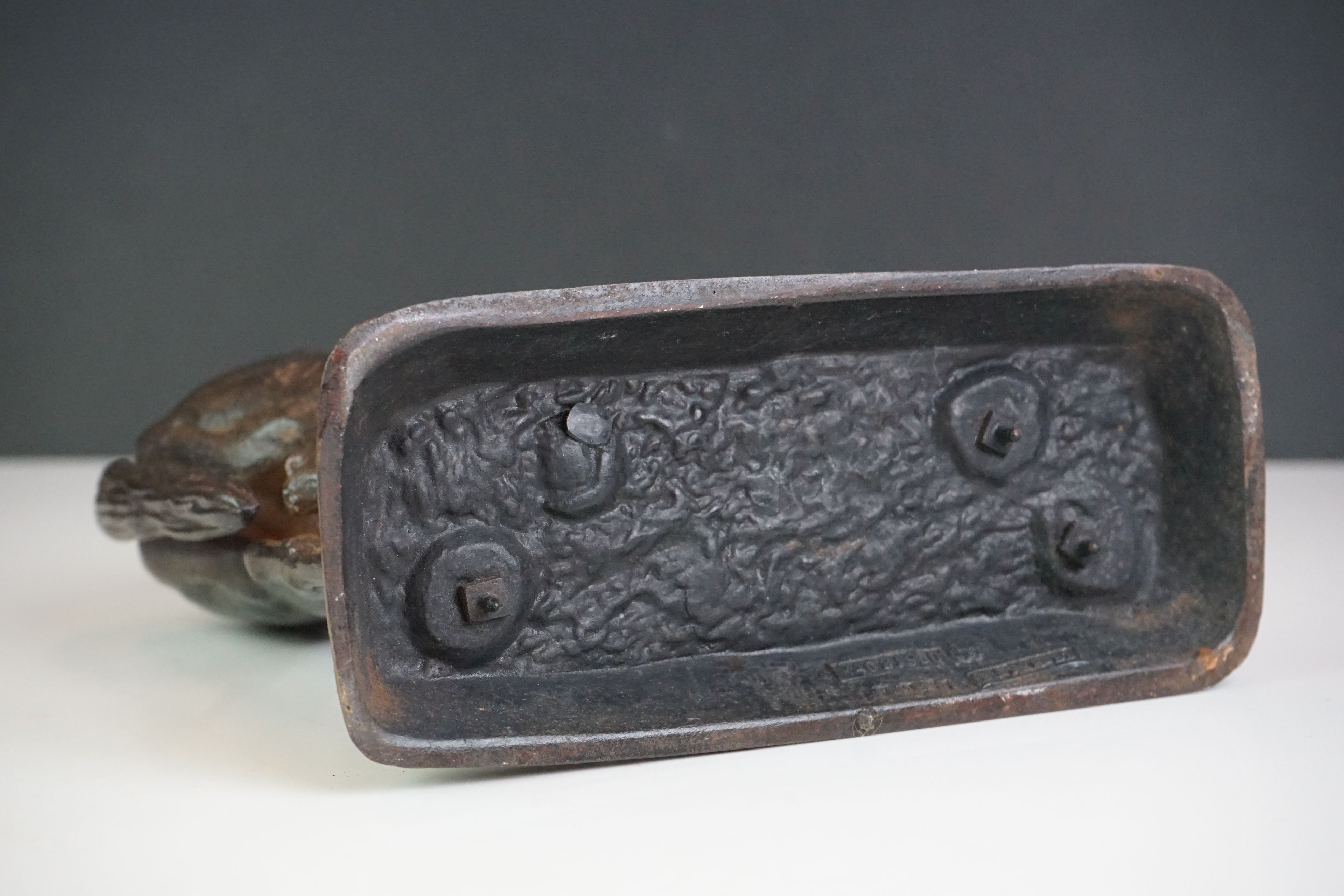 A cast iron door stop in the form of a horse, maker marked to base. - Image 4 of 7