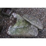 An antique two piece staddle stone, height is approx 77cm