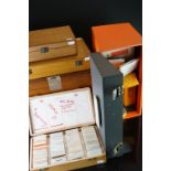 A large collection of photographic slides, reels and transparencies, mainly topographical.