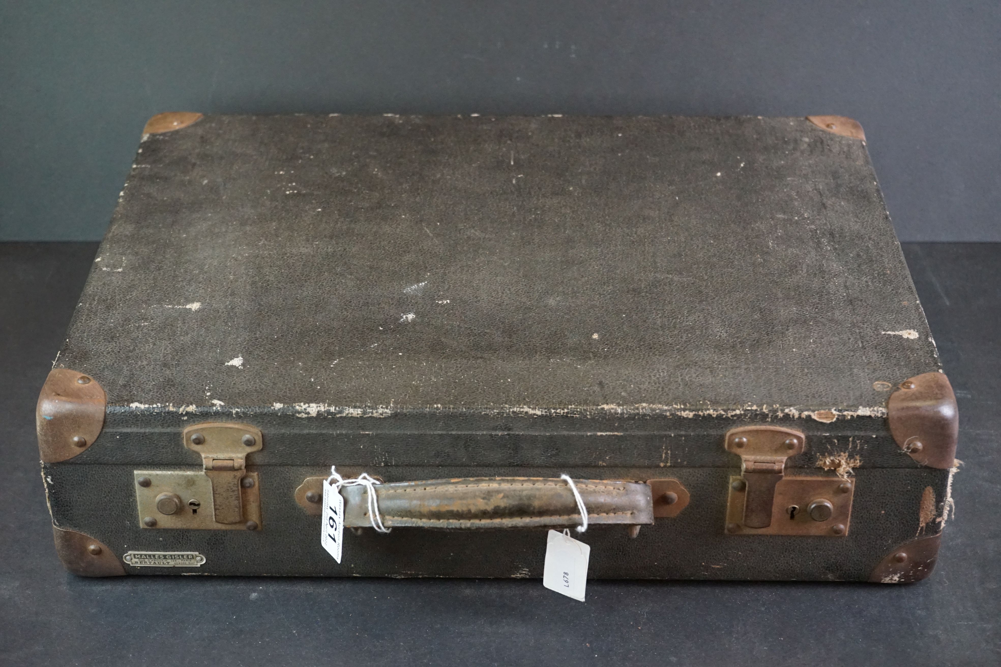 Early 20th century French 'Lastic ' Travelling Salesman's Case, the interior with lift out tray - Image 4 of 4