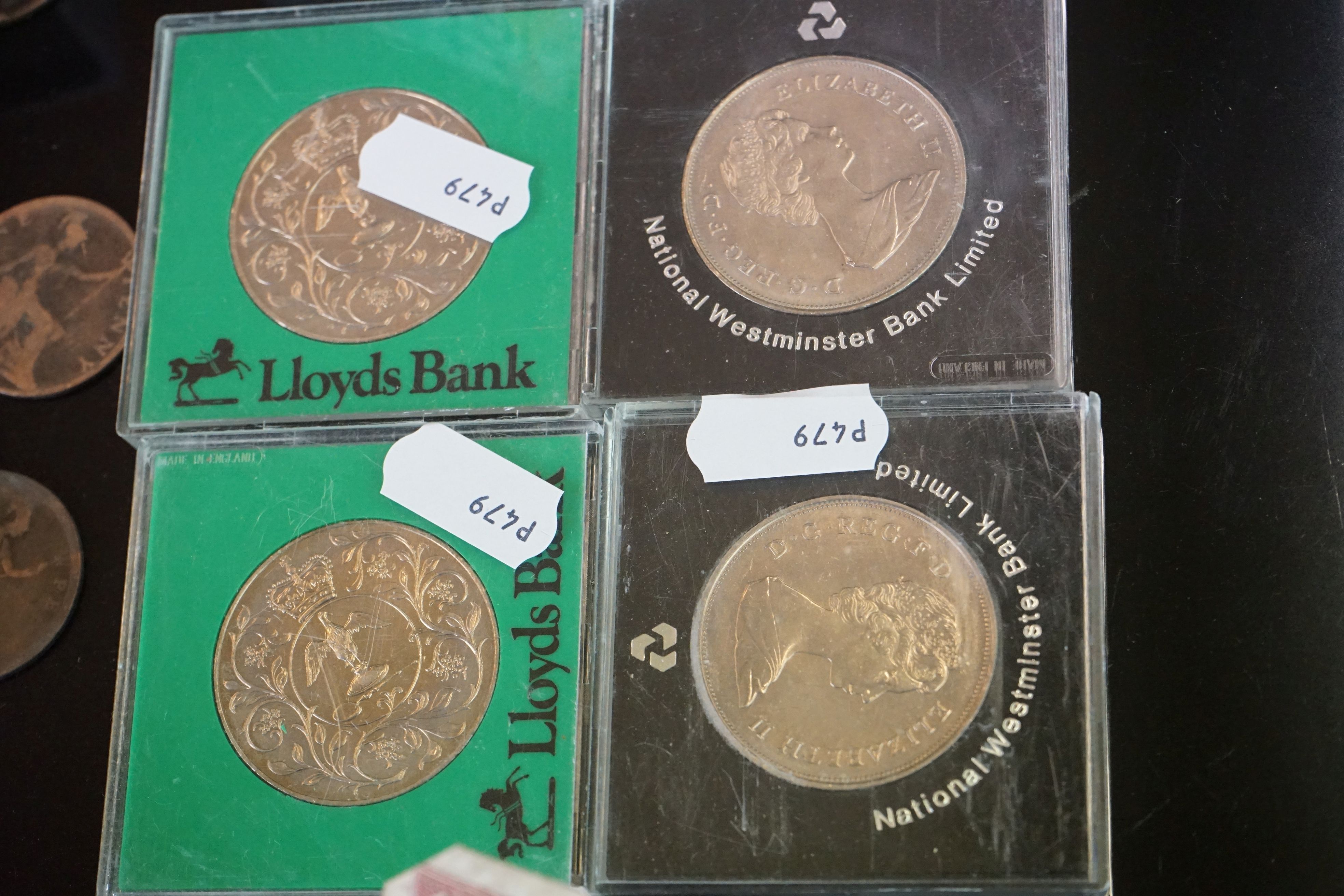 A collection of mainly pre decimal British coins together with commemorative crowns and banknotes. - Image 3 of 9