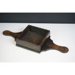 Antique Oak Chapel Collection Box