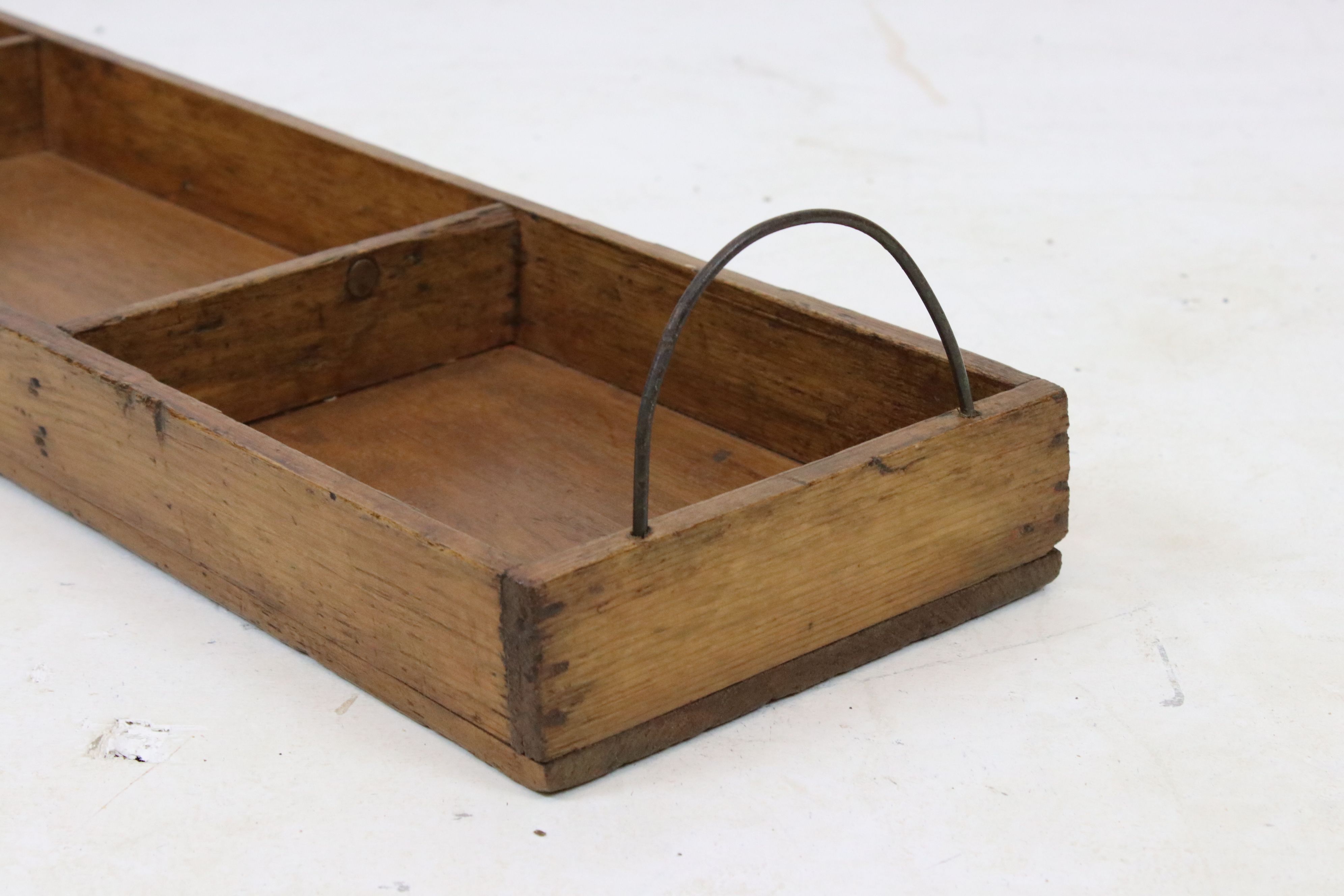 Vintage Pine Three Section Trug - Image 2 of 3