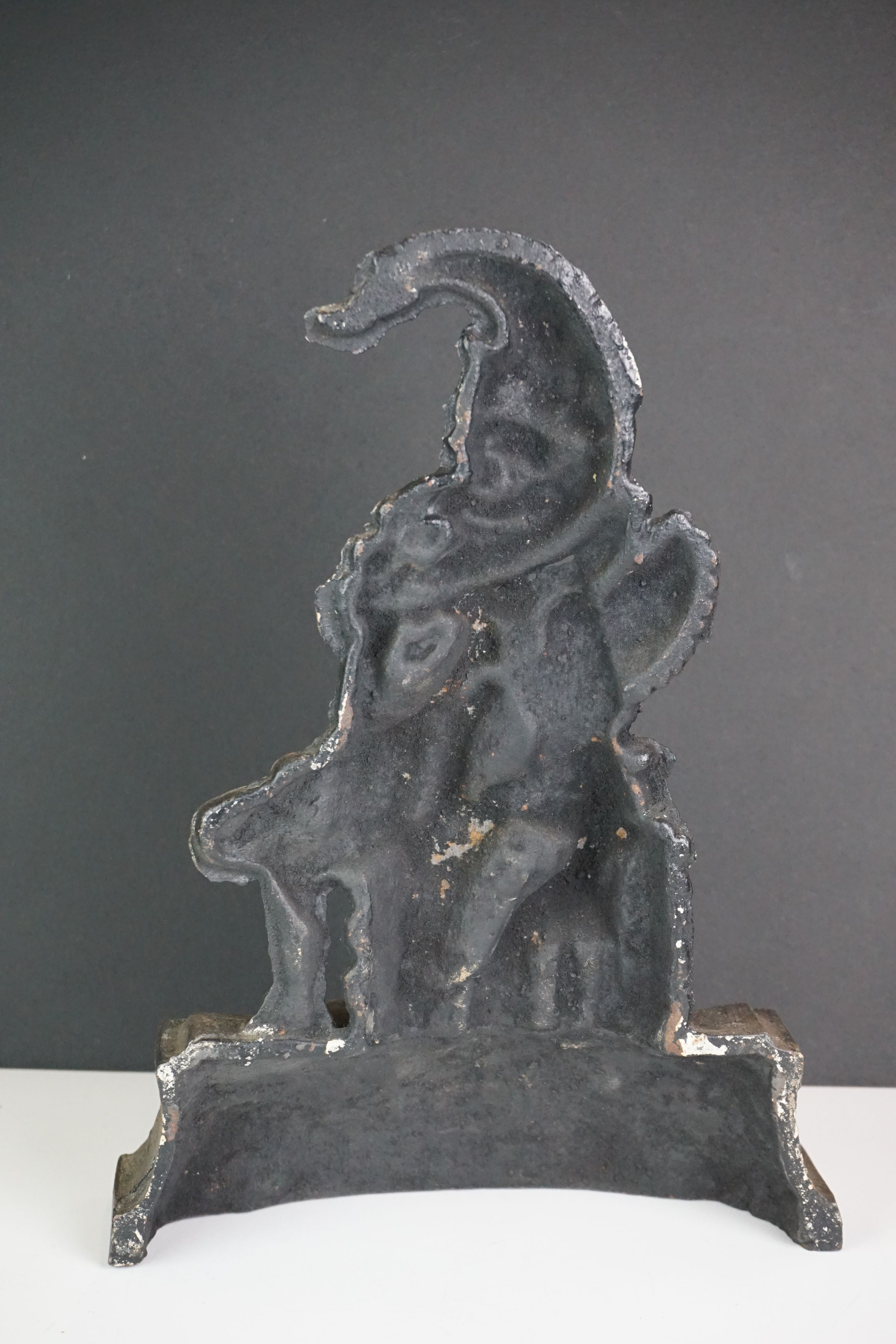 Victorian cast iron door stop in the form of Mr Punch. - Image 3 of 3