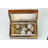 Eight vintage silver watches (a/f)