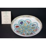 Minton ' Flowers Of Love ' limited edition bowl, no. 278, with Coa