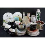 Mid 20th century Ceramics including Ridgeway's Barbecue Plate, Midwinter Nature Study, other