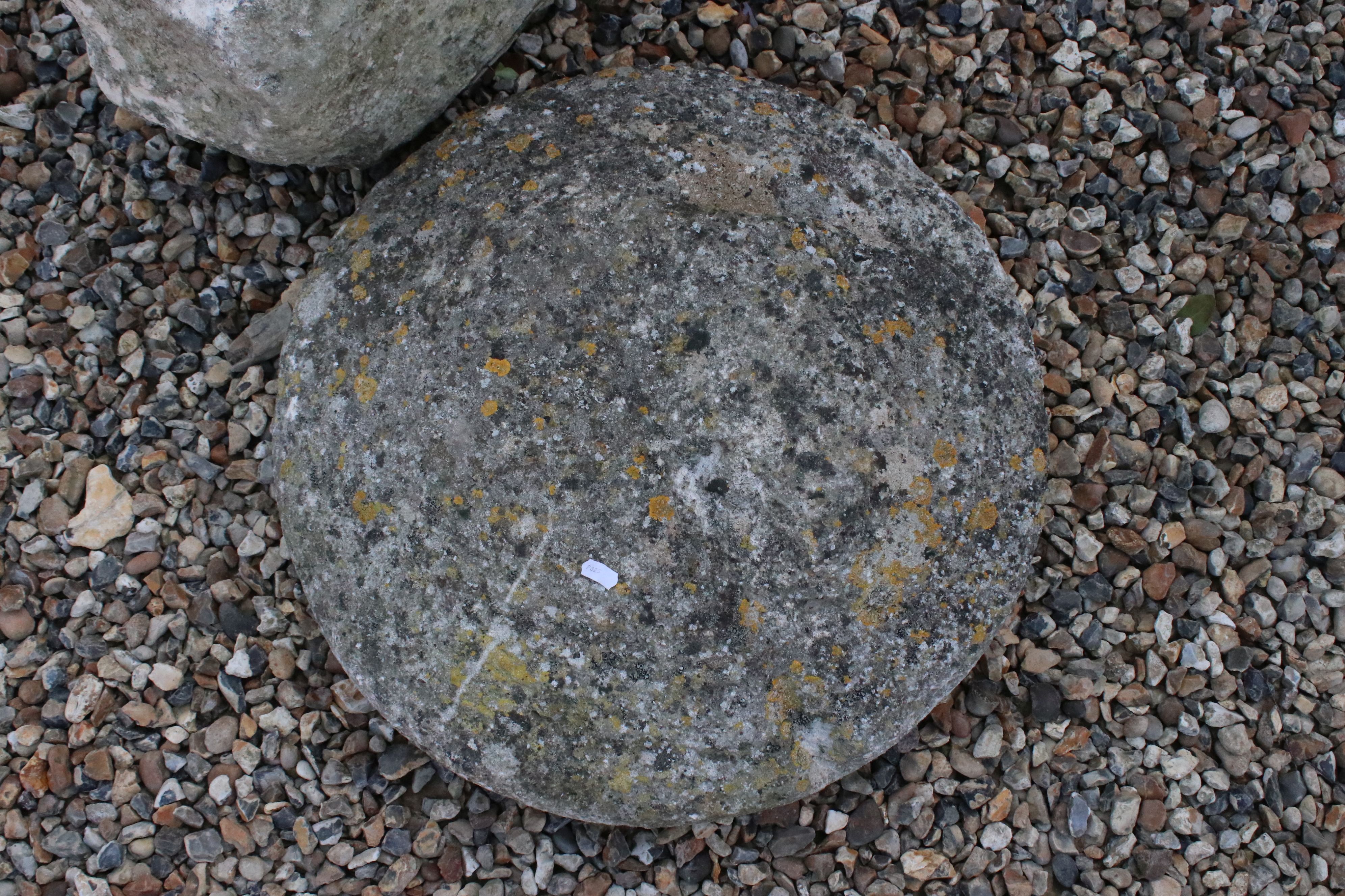 An antique two piece staddle stone, height is approx 77cm - Image 4 of 5