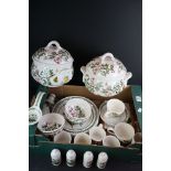 Collection of Portmeirion ' Botanic Gardens ' ceramics, to include plates, bowls, mugs, Pair of