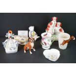 Eight items of Ceramics including Royal Crown Derby Limited Edition Prince George Teddy Bear with