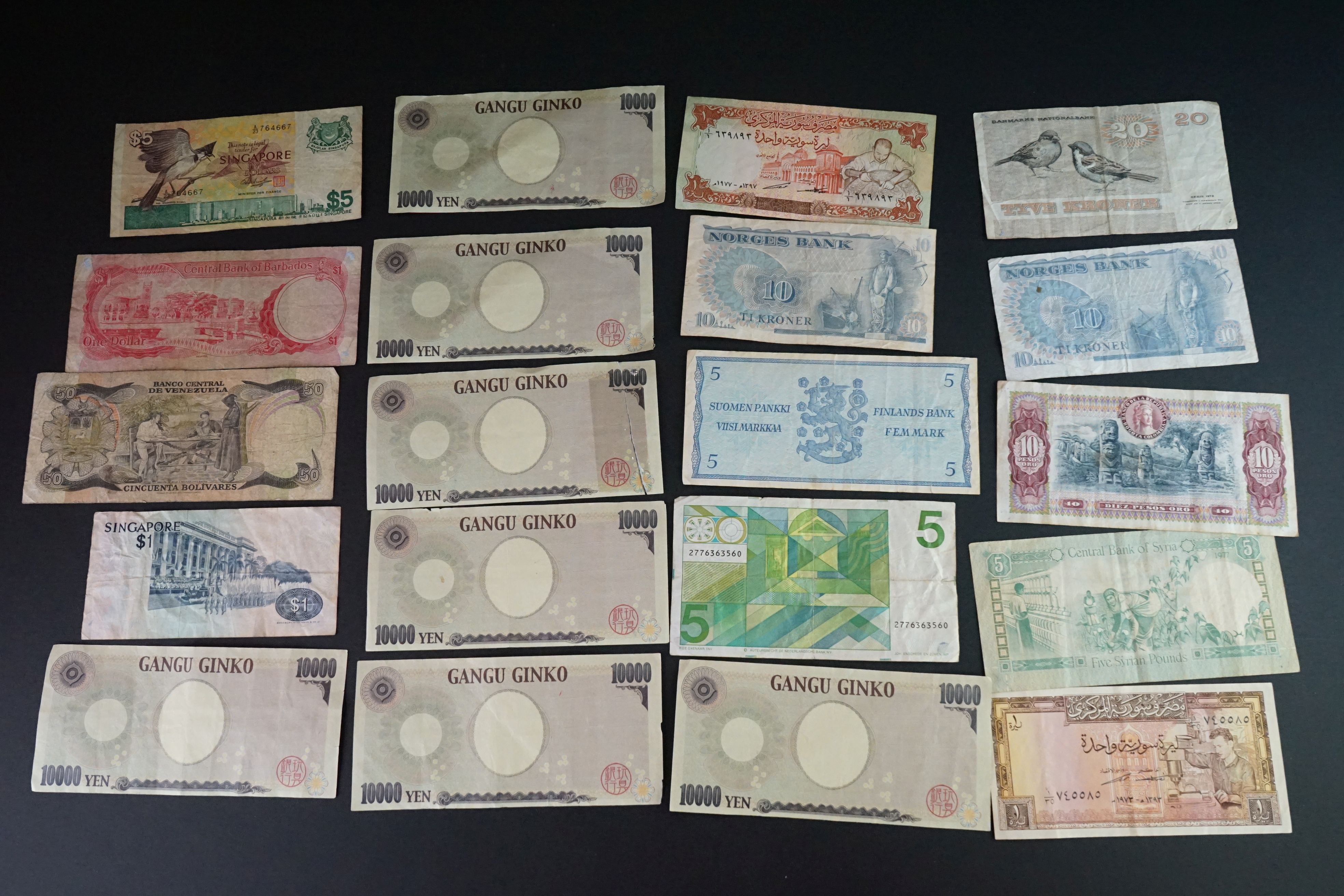 A large collection of mixed coins and banknotes to include British pre decimal and foreign examples. - Image 18 of 24