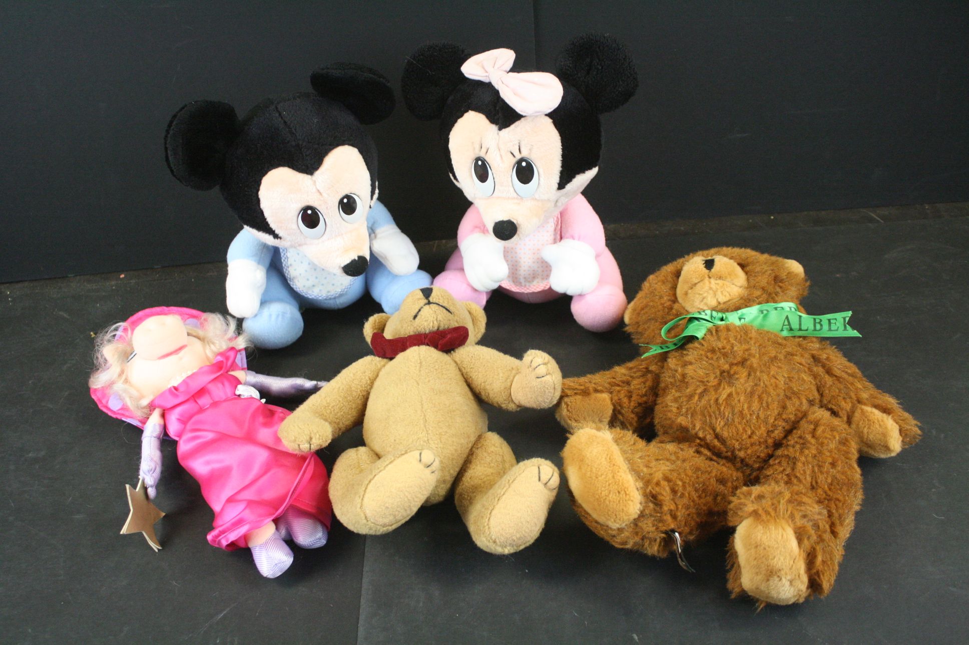 Dolls and Teddy Bears including 2 x Canterbury ' Albert ' Bears, 3 x Disney Bears, Max Zapf Baby - Image 2 of 5