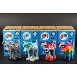 Four Boxed Aardman / W&G Ltd ' Gromit Unleased ' Models including Jack, Ship Shape and Bristol