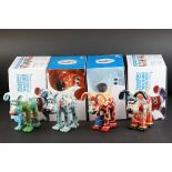 Four Boxed Aardman / W&G Ltd Gromit Unleashed Figures including Blazing Saddles, Blossom,
