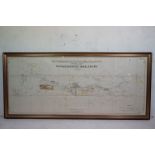 19th century Hand Coloured Map being ' The Consolidated Gold Fields of South Africa Limited, General
