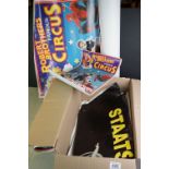 Large collection of mostly modern circus posters in used condition, many different circuses and