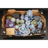 Over 40 items of Wedgwood, mainly Jasperware including Blue, Green and Black