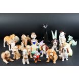 Approximately Twenty Eight Ceramic items including Animals, Snow White Figures, Wall Plaques,