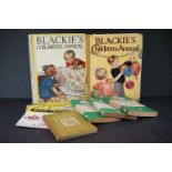 Books - A collection of books to include two Blackie's children annuals, three paperback auto