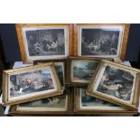 After Richard Westall R.A, Five Stipple Engravings of Children, each 34cm x 27cm framed and glazed