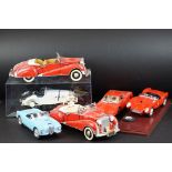 Cased Minichamps 1:18 scale Car (a/f), Two Burago 1:18 Scale Diecast Cars, another 1:18 scale Car