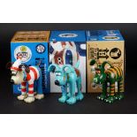 Three Boxed Aardman / W&G Ltd ' Gromit Unleashed ' Figures including Gromitasaurus, The Gruffalo