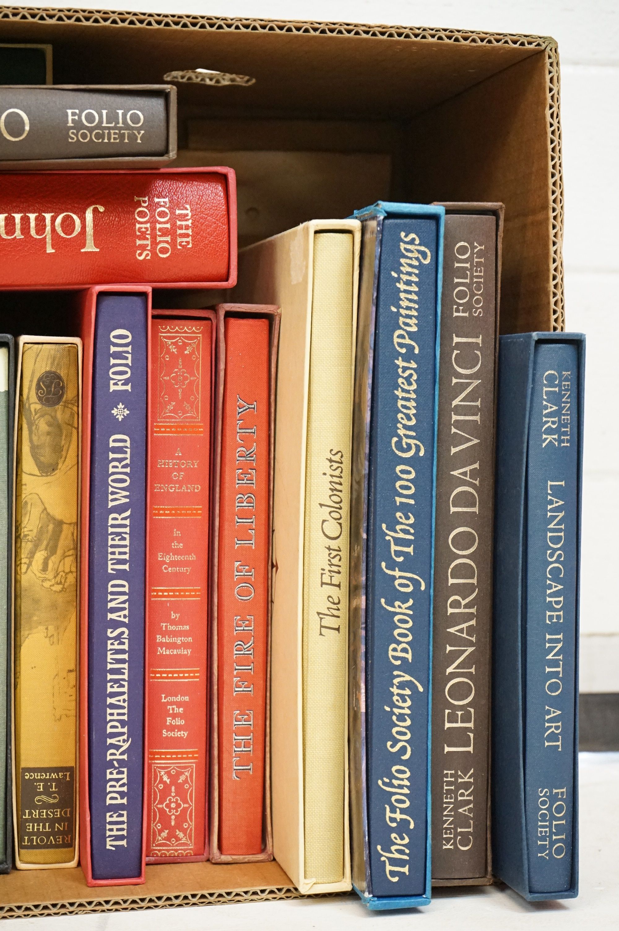 A large collection of Folio society hardback books contained within two boxes. - Image 5 of 5