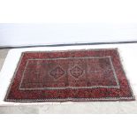 Eastern Wool Baluchi Red Ground Rug, 104cm wide x 156cm