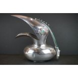 Mid 20th century Mexican Los Castillo Taxco silver plated claret jug/pitcher in the form of a Toucan