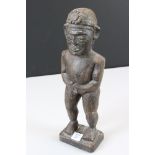 Carved Wooden Ethnic Tribal Figure of a Man, 35cm high