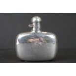 A fully hallmarked sterling silver hip flask, maker marked for James Dixon & Sons, Sheffield 1914.