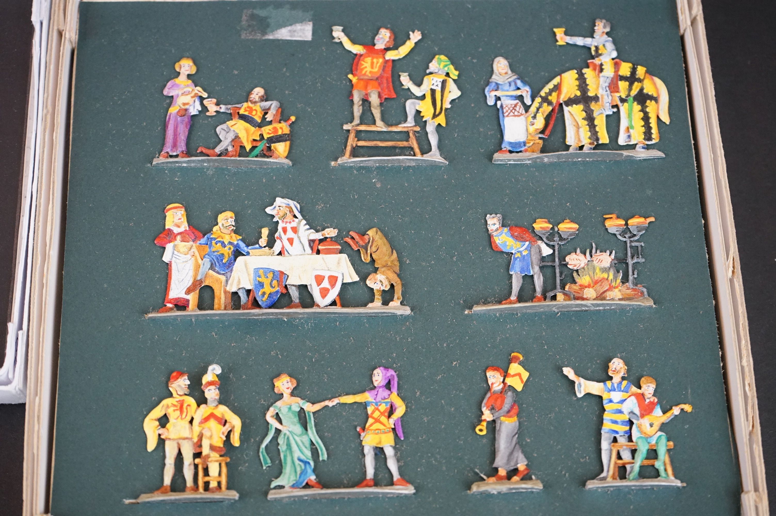 A collection of boxed sets of metal historical figures. - Image 2 of 5