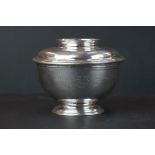 A fully hallmarked Britannia silver lidded bowl, maker marked for Goldsmiths & Silversmiths Co Ltd.