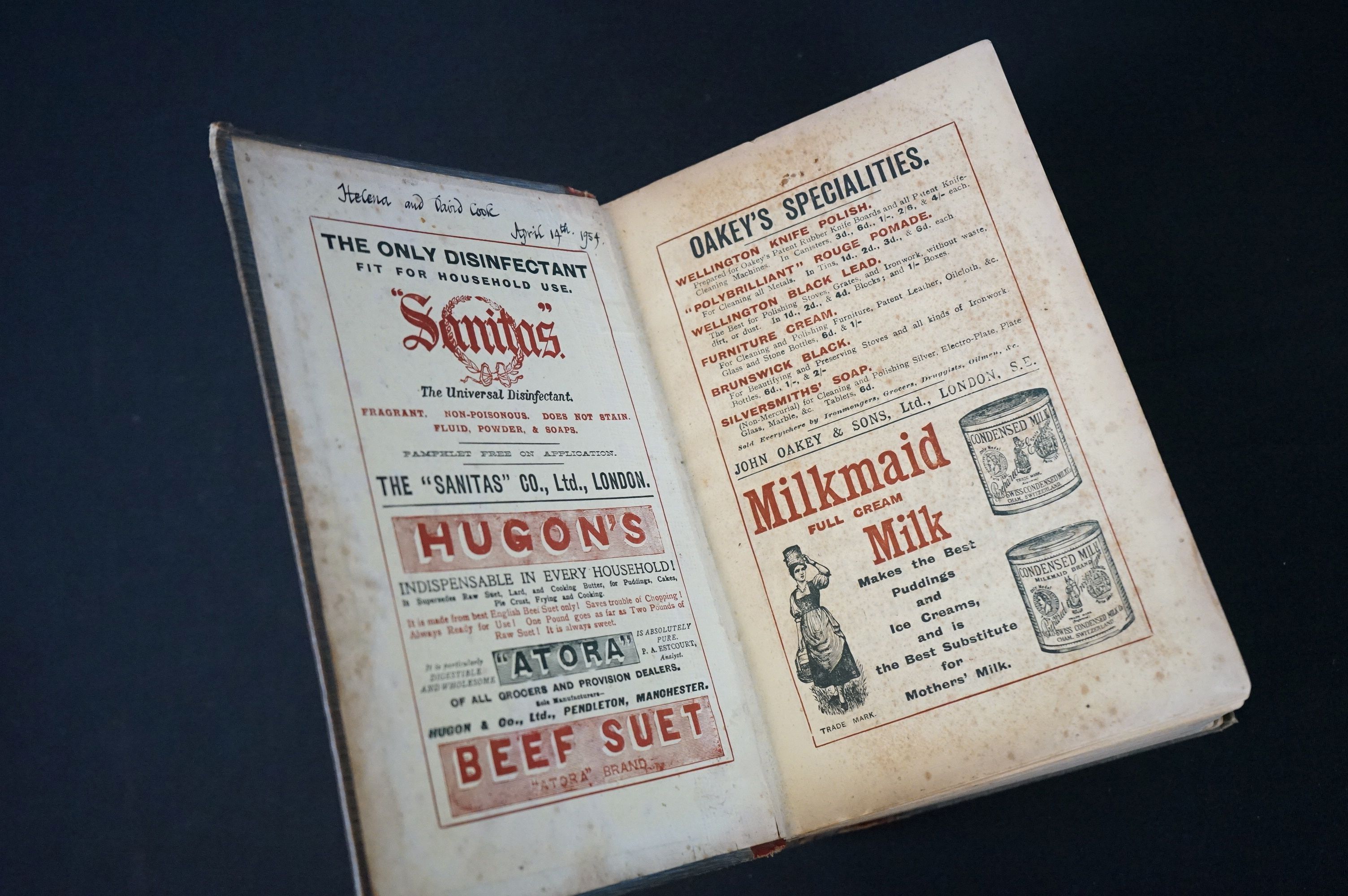 Three antique hardback books to include Burkes Peerage 1893, Mrs Beetons book of household - Image 6 of 12
