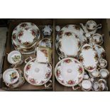 Royal Albert ' Old Country Roses ' Tea and Dinner Ware including Two Lidded Tureens, Bread Plate,