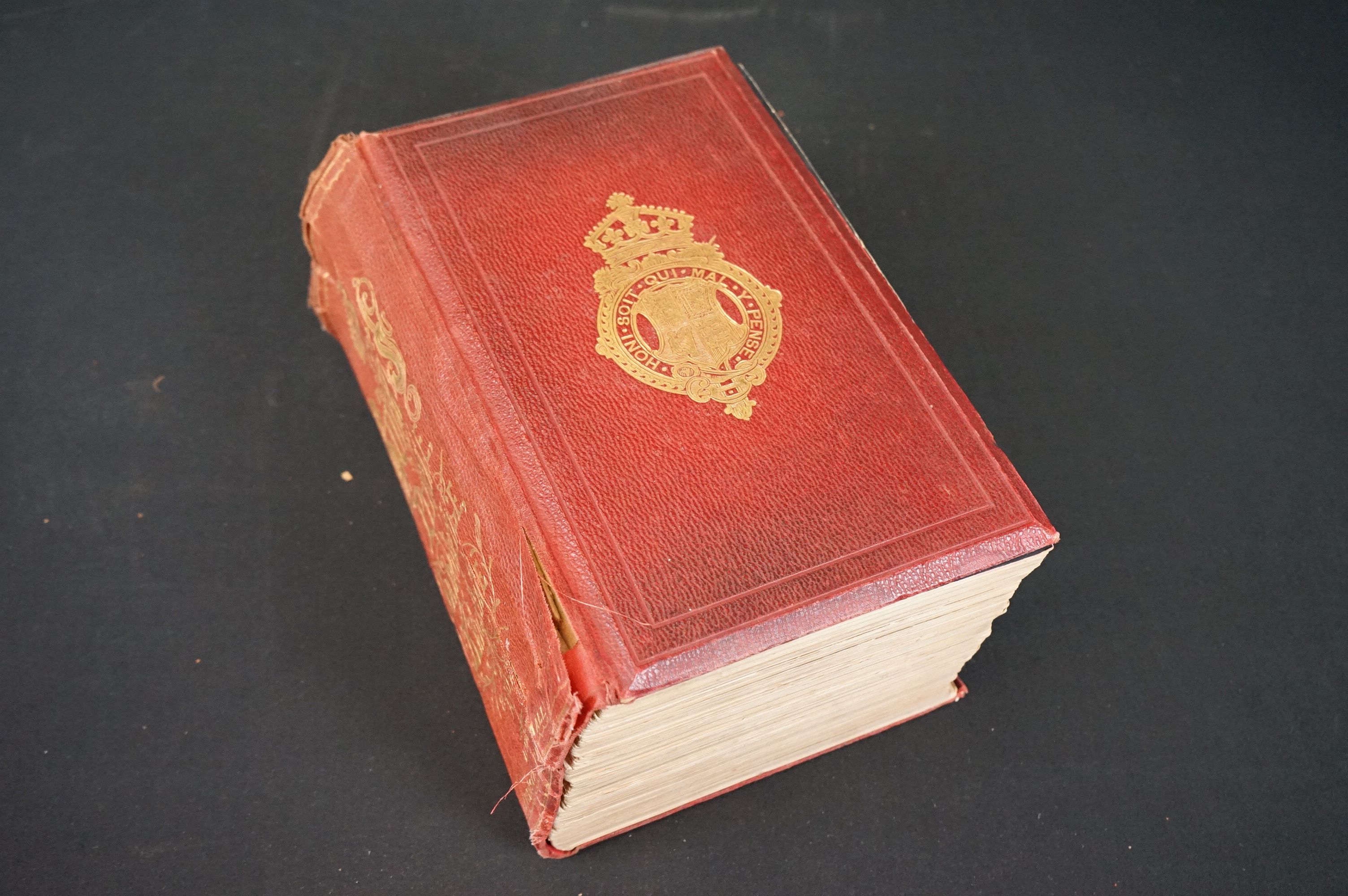 Three antique hardback books to include Burkes Peerage 1893, Mrs Beetons book of household - Image 9 of 12