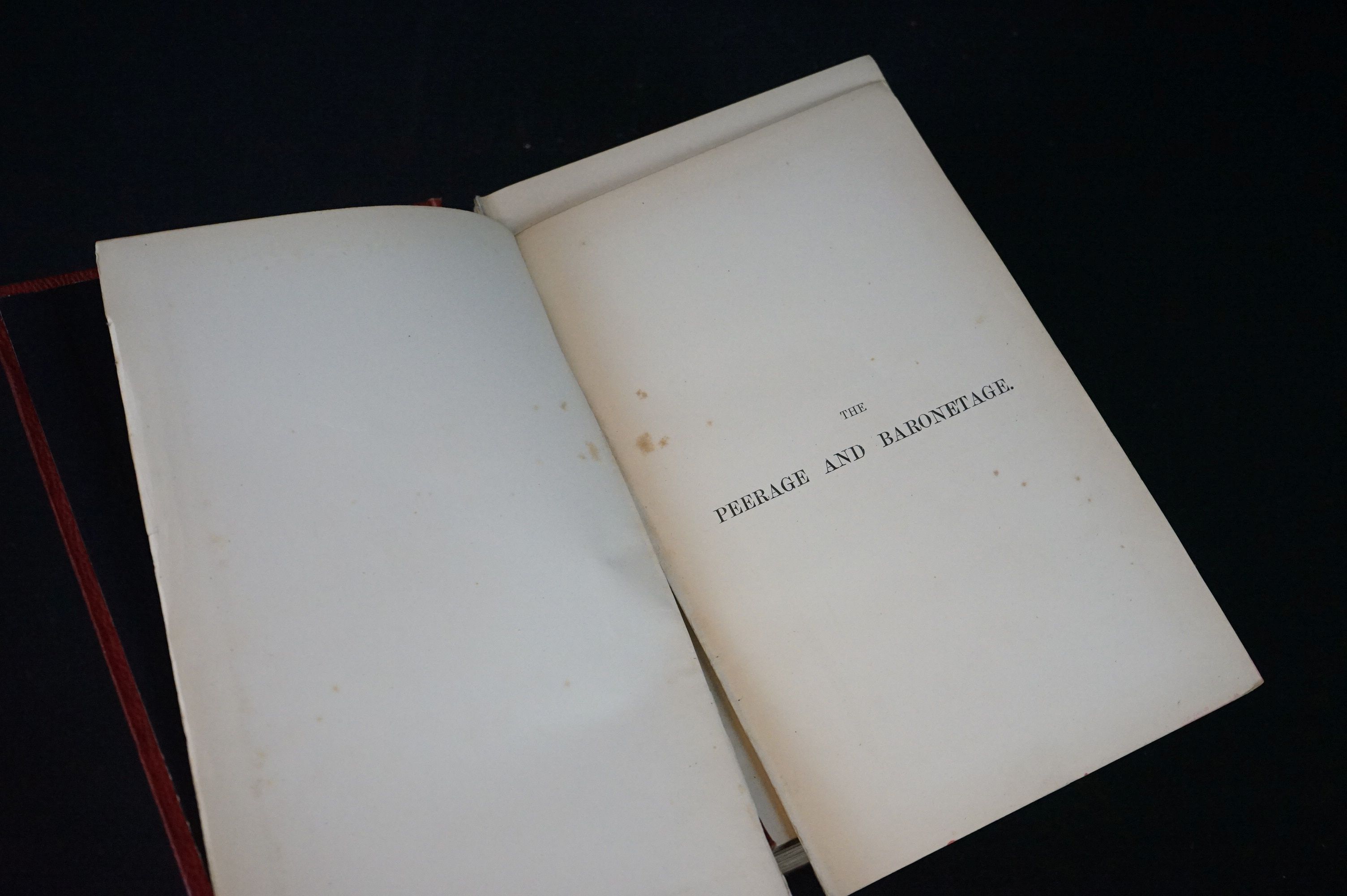 Three antique hardback books to include Burkes Peerage 1893, Mrs Beetons book of household - Image 10 of 12