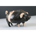 Cold Painted Bronze Pig Table Bell